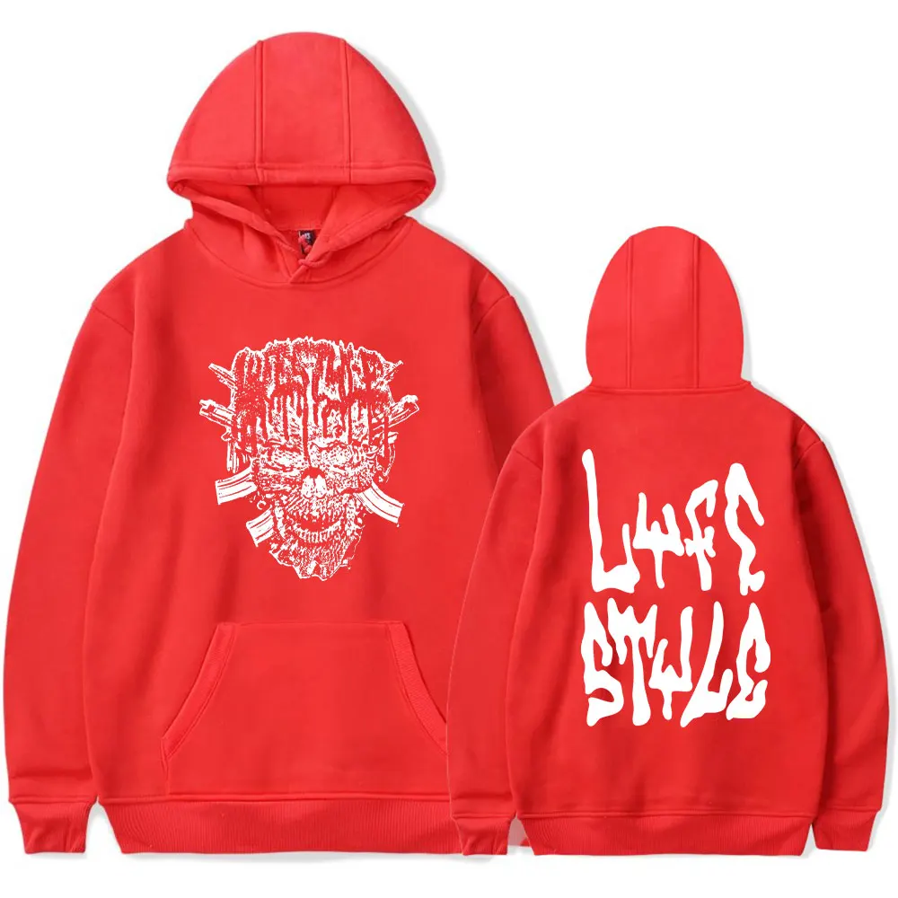 Yeat  Lyfestyle Hooded Noah Olivier Smith merch  Drawstring Pocket  Sweatshirt Men/women Rip  Hip Hop Pullover