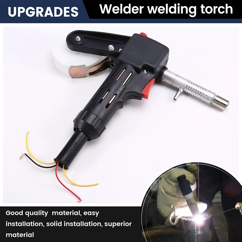 M11KNBC-200A MIG Welding Spool Push Pull Feeder Welding Torch Welder Welding Torch With Gear Two Gas Welding Torch