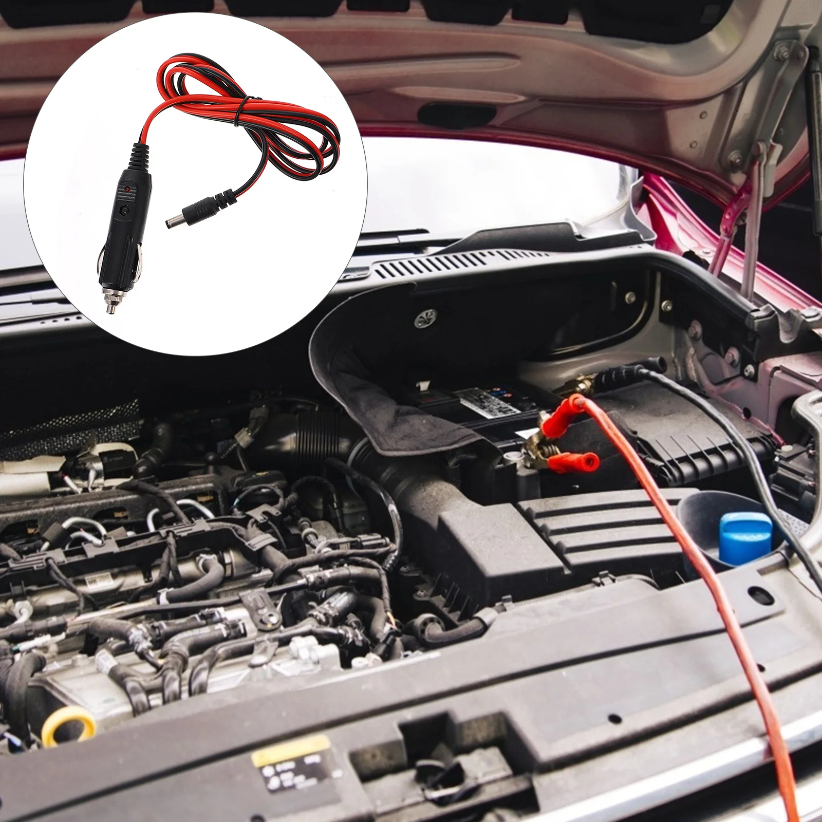 

Car Cigar Lighter Extension Cord 1.2M Thickened Cable Rubber Cladding Durable Copper Core For Vehicle Socket Power Splitter