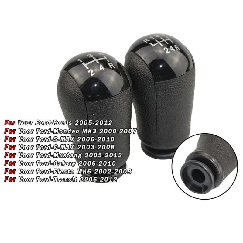 

5/6 Speed Manual Gear Shift Knob for Ford Focus Mondeo - Modified Shifter Handle, Durable Car Transmission Lever Accessories