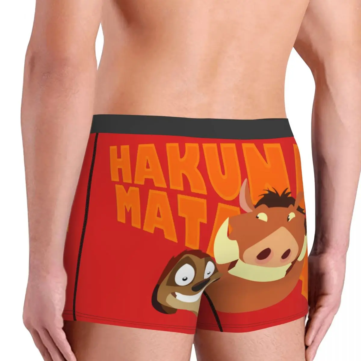 Disney｠The Lion King｠Film Hakuna Matata Timon And Pumbaa Underpants Homme Panties Male Underwear Comfortable Boxer Briefs