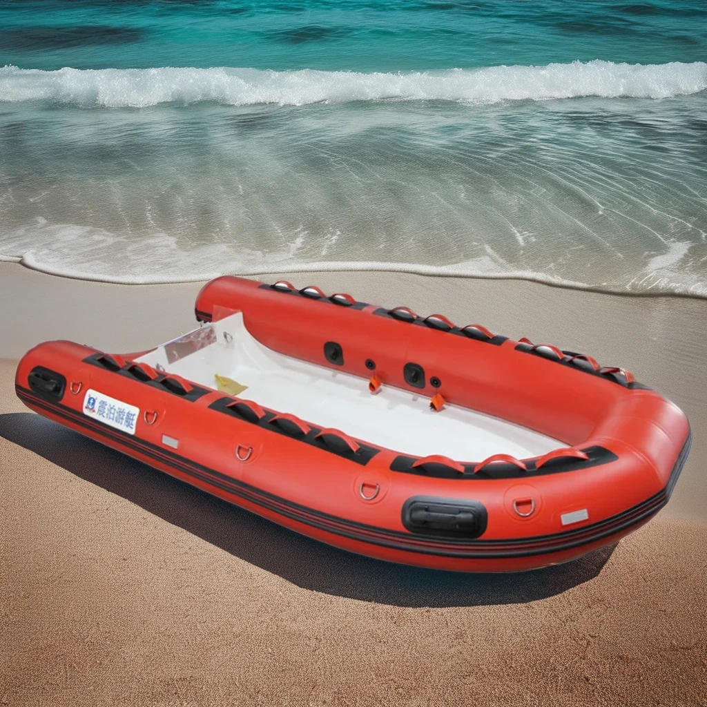 

Newest 10 Foot 4-Person 3M White PVC Rigid Inflatable Boat Sport Yacht For Lake Leisure From China