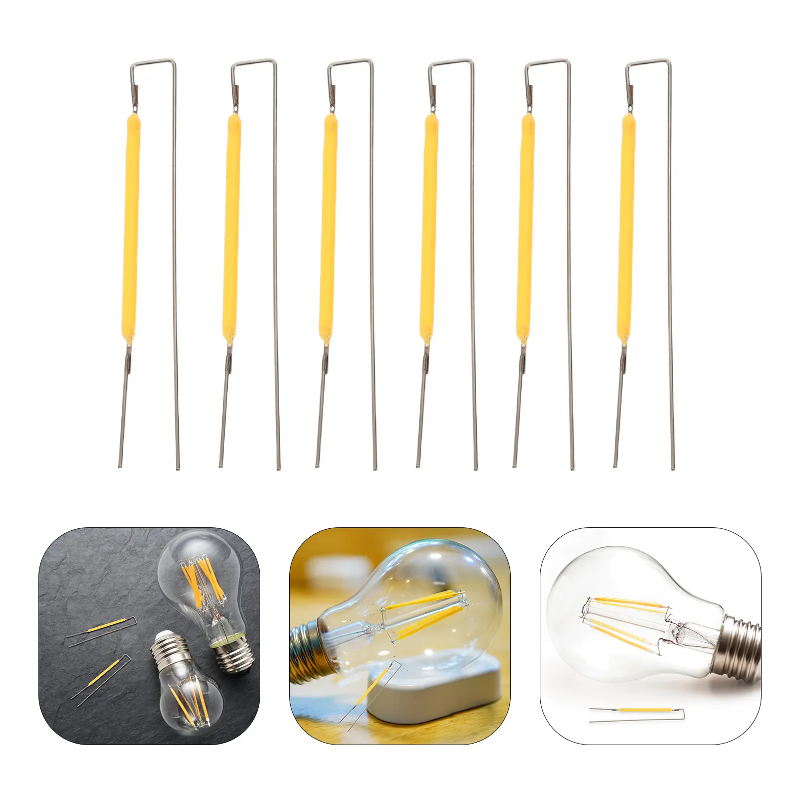 

10Pcs LED Filament Wire for Bulb Supply Steel Lamp Filament Accessories Replacement Part Retro Light Fixture Camping Outdoor
