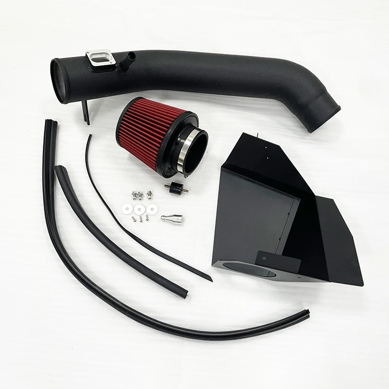 High Flow Cold Air Intake Kit Pipe + Filter + Heat ShieldFor BMW 12-15 F-Series F30 335i F32 435i M235i F87 M2 N55