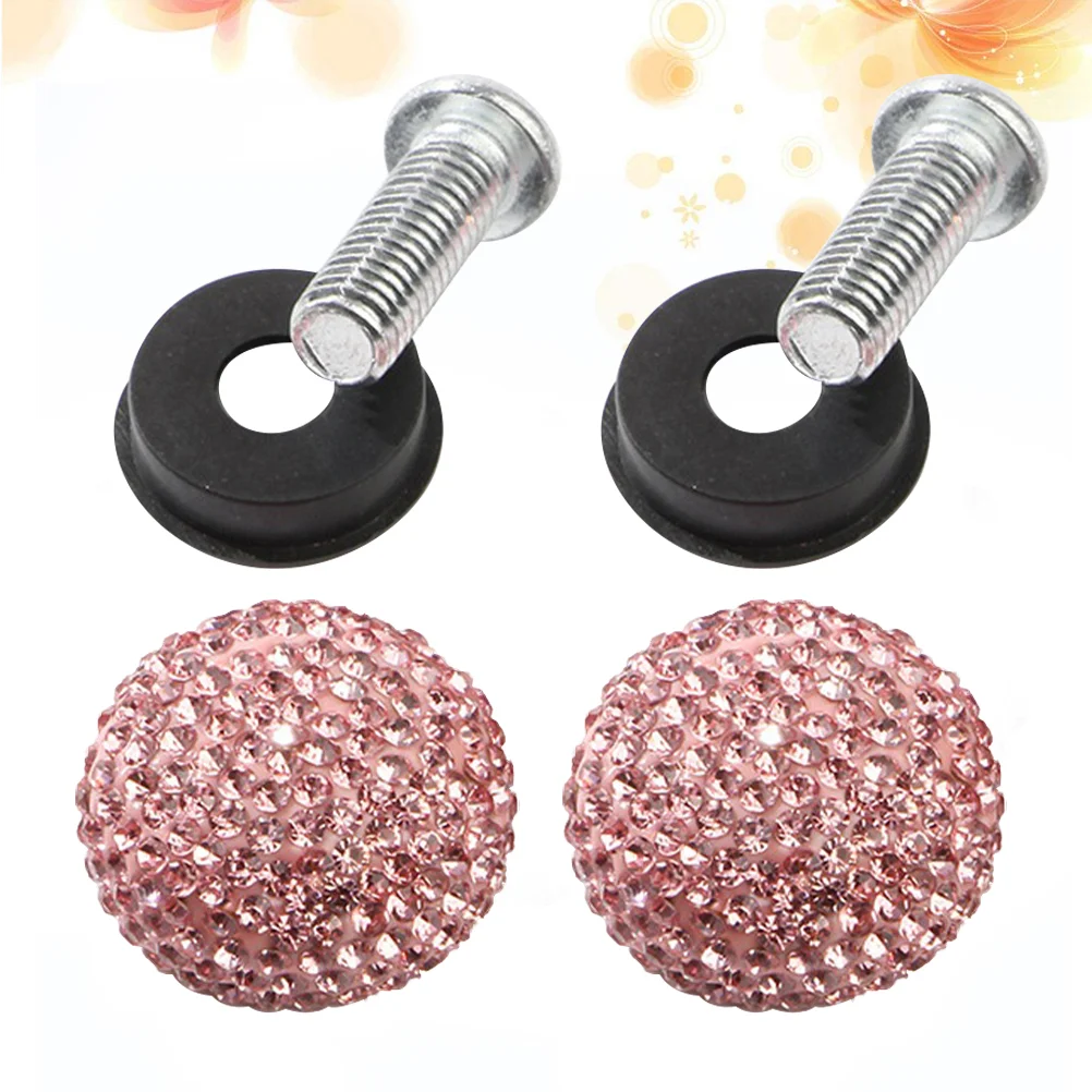 

Locking License Plate Screw Bolts Fasteners for Car Decoration Pink Nuts and Vehicle