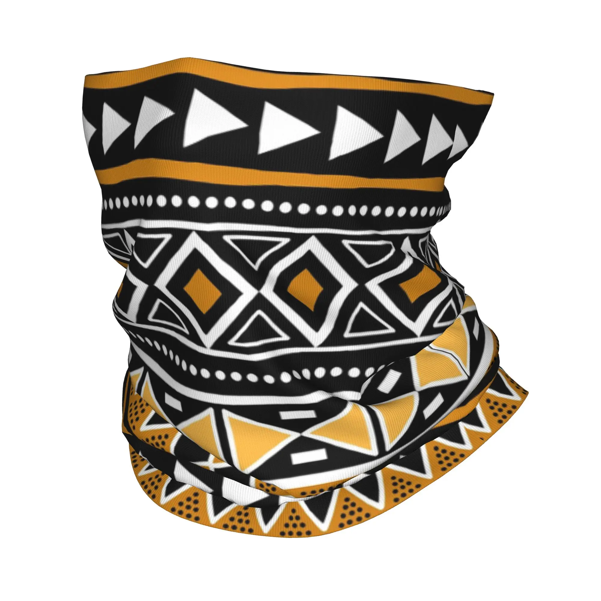 African Bogolan Africa Ethnic Tribal Art Bandana Neck Cover Printed Face Scarf Headwear Riding For Men Women Adult Breathable