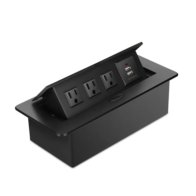 

Embedded Power Strip -Up Multi-Function Socket 3-Seat 2-Port US Standard Socket Safe And Pressure-Resistant