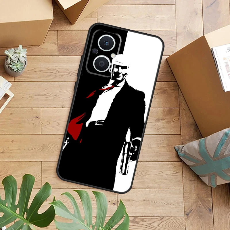 Man Hitman Agent Case For OPPO Reno 8T 4Z 5Z 10 Pro 4 5 6 7 8 Lite OPPO Find X2 Lite X3 Neo X5 X6 Pro Cover