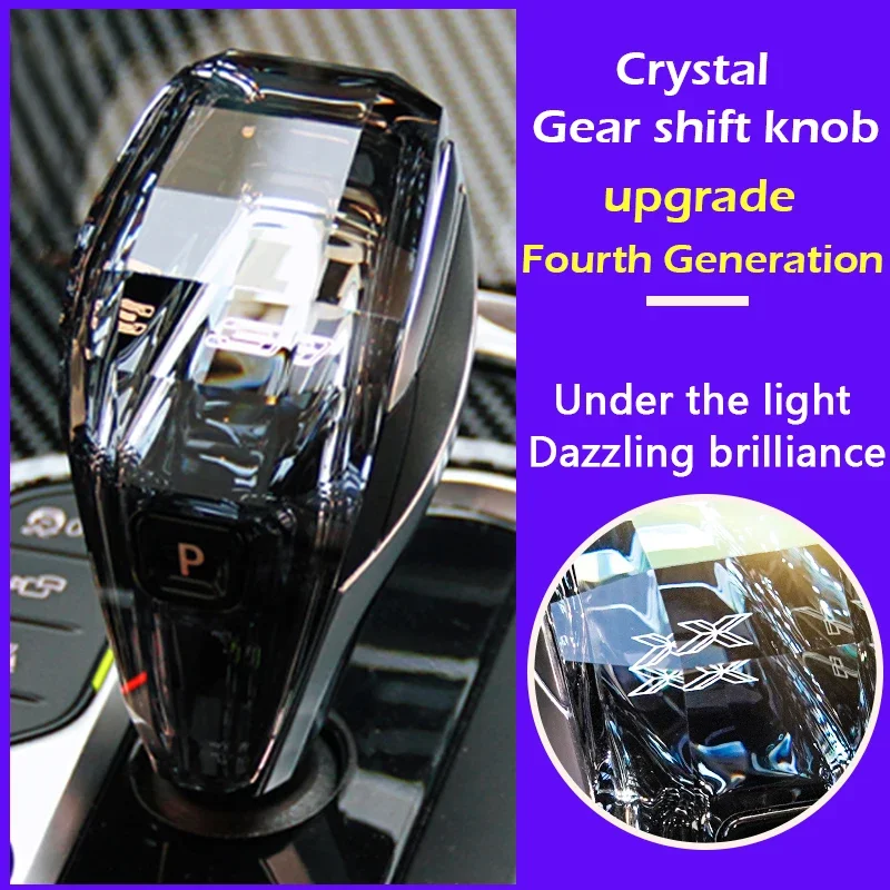 For BMW 3 Series G20 28 G21 4 Series G22 G23 G26 z4 G29 7 Series G12 Car Automatic Gear Head Crystal Gear Shift Knob Accessories