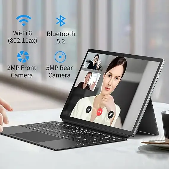 Laptop Bisnis 2025 14 Inci 2-In-1 IntelN100 DDR5 16 + 512Gwin11 Laptop Layar Sentuh WiFi Backlit Keyboard Laptop Android