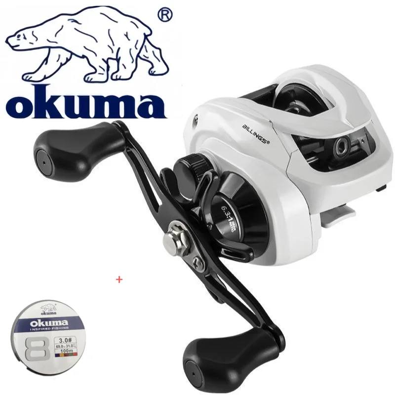 

Okuma New reel water drop wheel magnetic sea rod far-cast road sub-8 kg brake fishing wheel