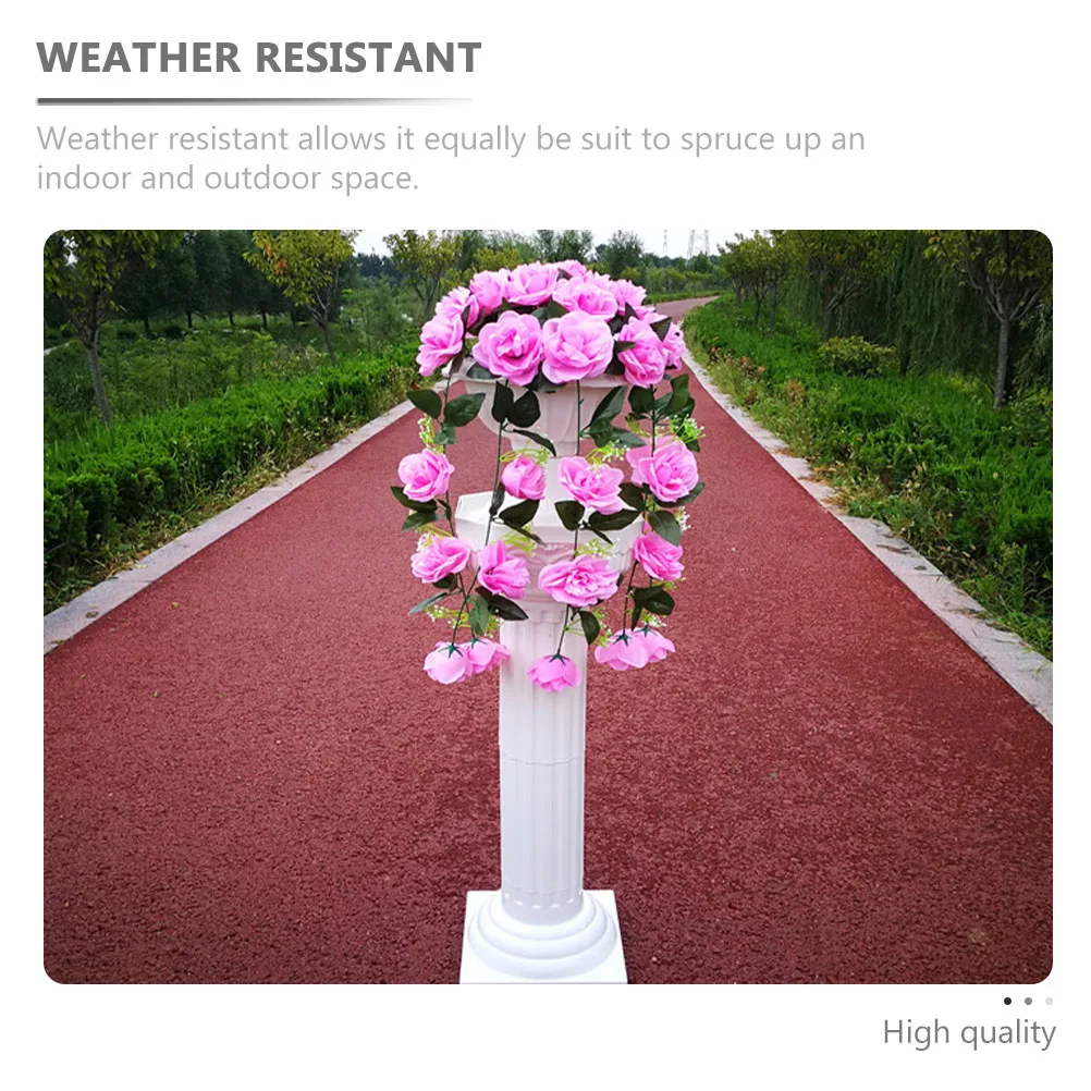 2 قطعة أواني الزهور الإغريقية في الهواء الطلق داخلي حديقة زارع الزفاف شرفة ديكور النمط الروماني وعاء النبات التصميم الأوروبي الكوبية #6