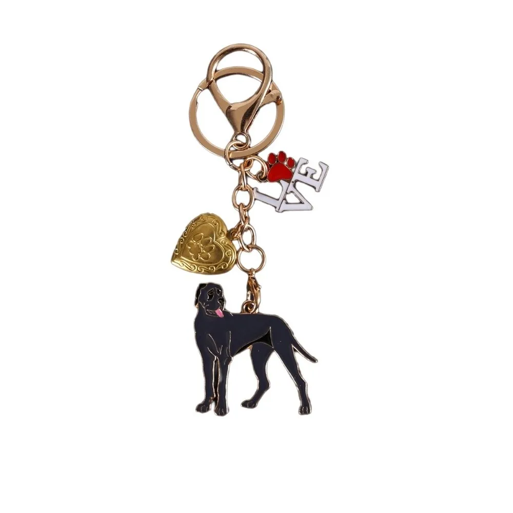 Husky Cute Dogs Keychain Exquisite Creative Puppy Photo Keychain DIY Fashion Pet Hair Storage Pendant Unisex