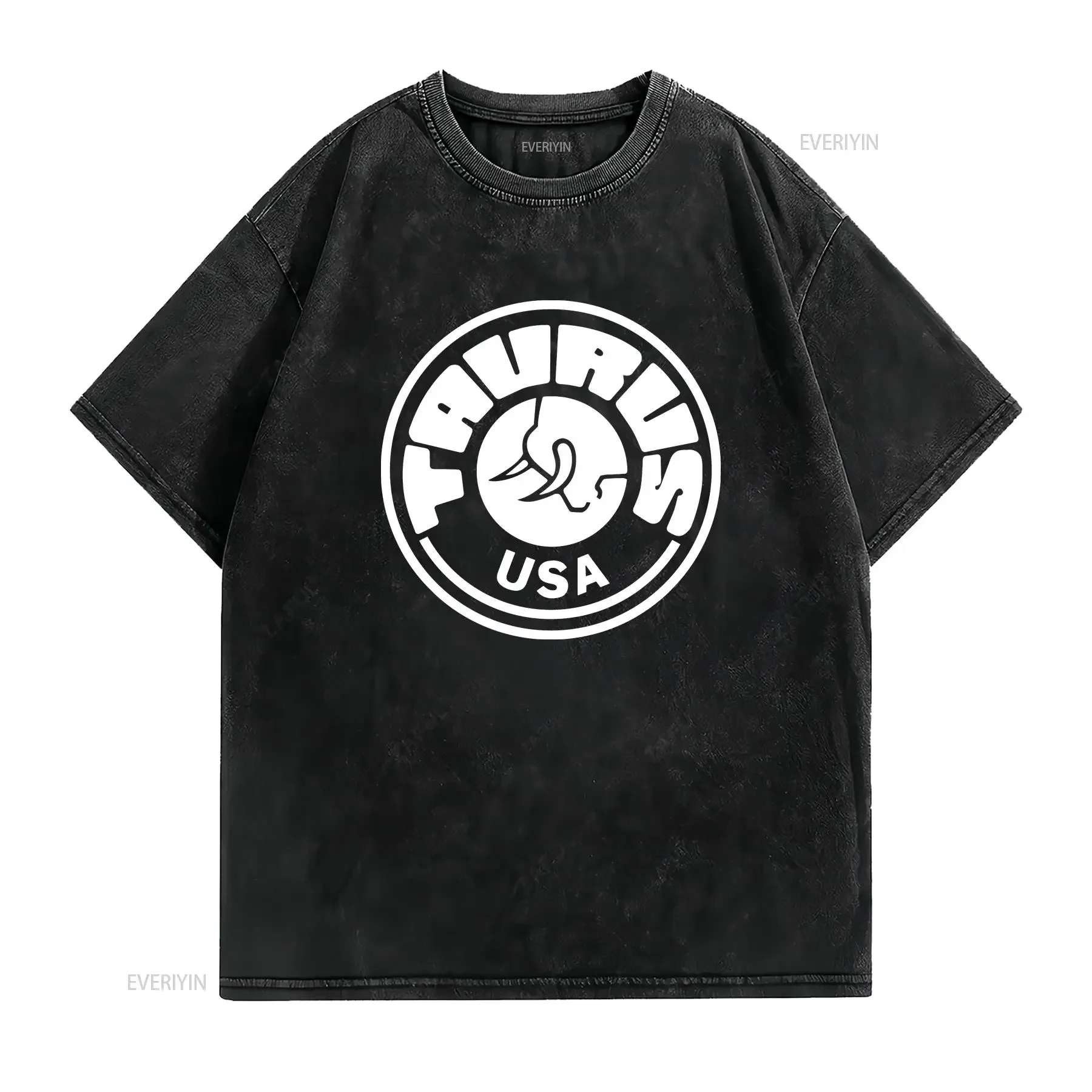 T Shirt Long  Weapons Military Taurus Firearms 100 Cotton vintage Washed Breathable Soft Stylish Top For Everyday Wear graphic