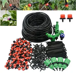 Automatic Flower Pot Watering System DIY Drip Irrigation System Garden Hose Micro Drip Watering Timer Kits Adjustable Drippers