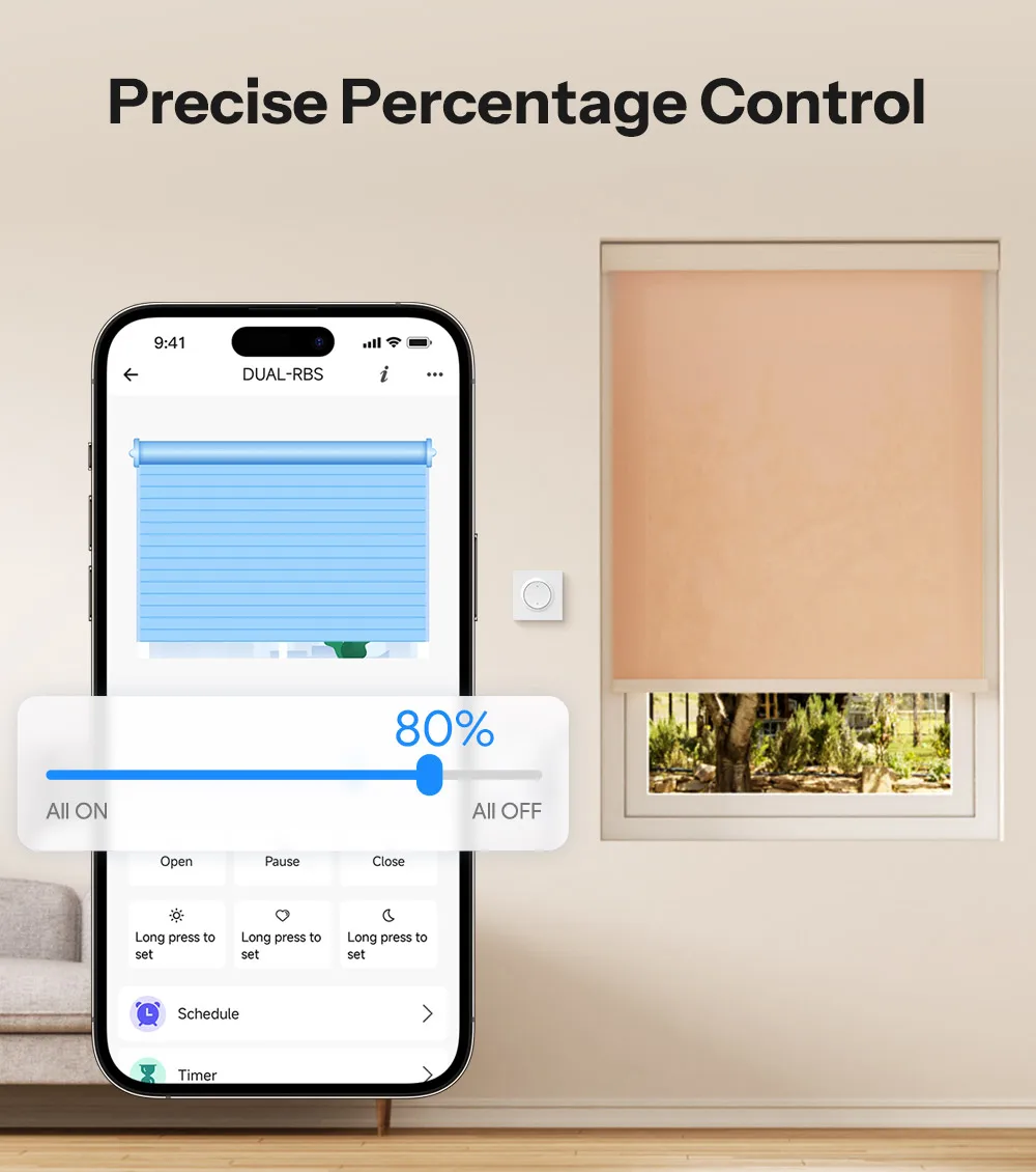 Lot De 4 Interrupteurs Intelligents Sonoff MINI-ZBRBS Pour Volets Roulants – Zigbee – Commande APP