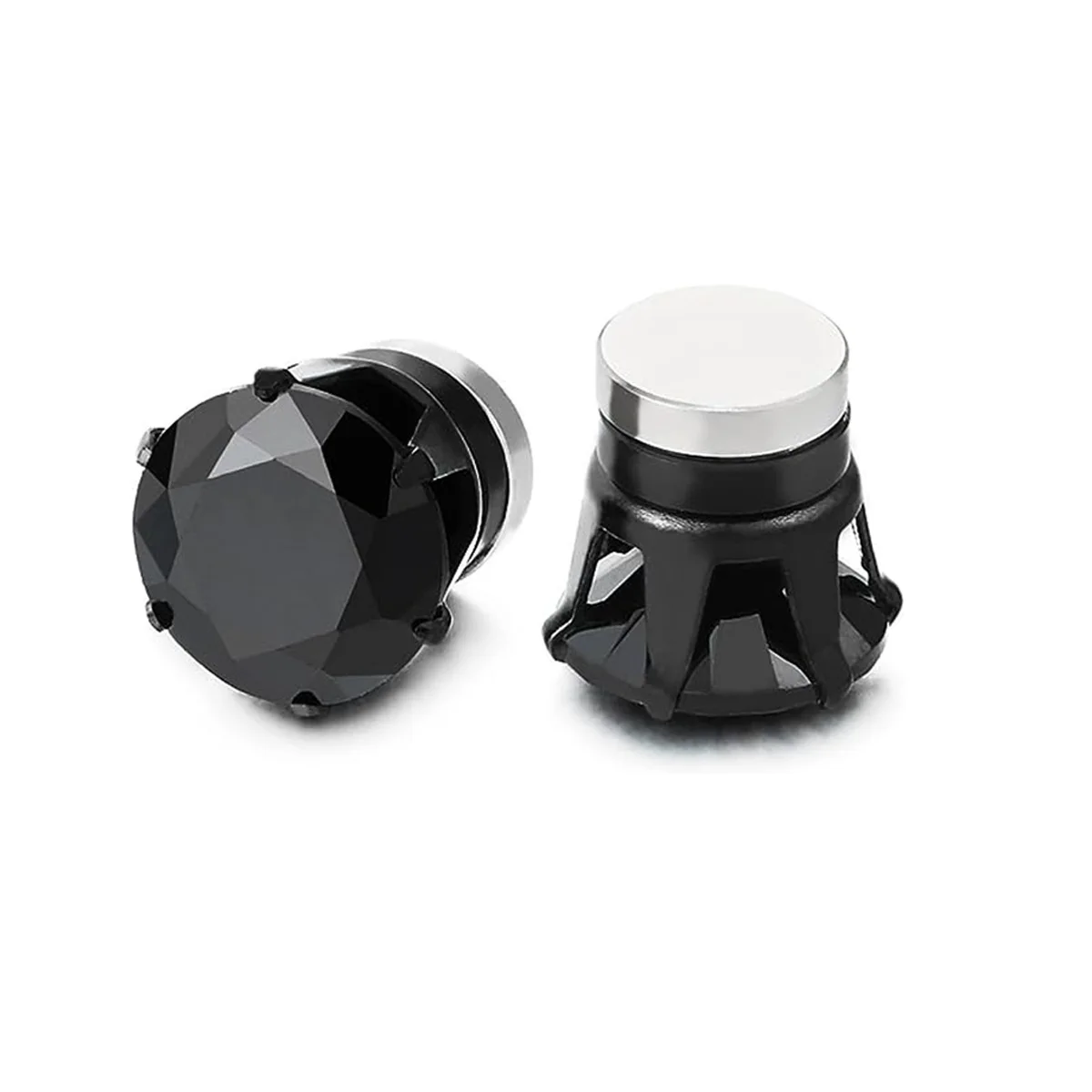Women's 2PCS Magnetic Ear Clips Stud Earrings, Non-Piercing