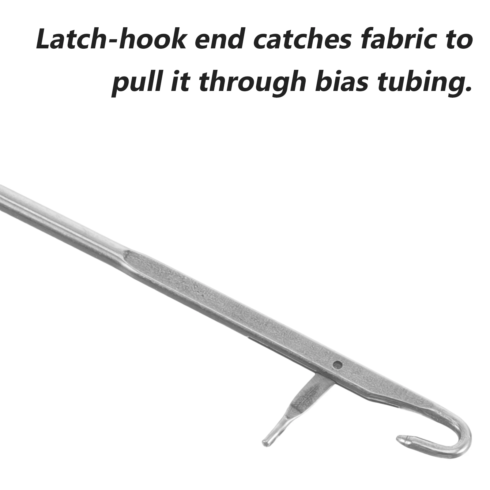 

Stainless Steel Loop Turner Hook Thin Metal Rod Ring Latch End for Fabric Cylinder Button Loops String Belts