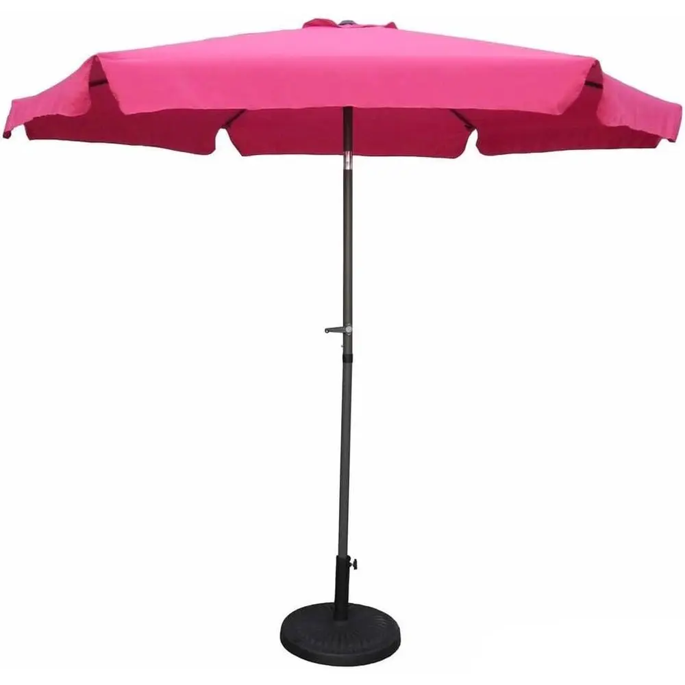 9ft Hexagonal Patio Umbrella with UV and Weather Resistance, Rust-Free Pole, Crank Handle, Durable for All Seasons