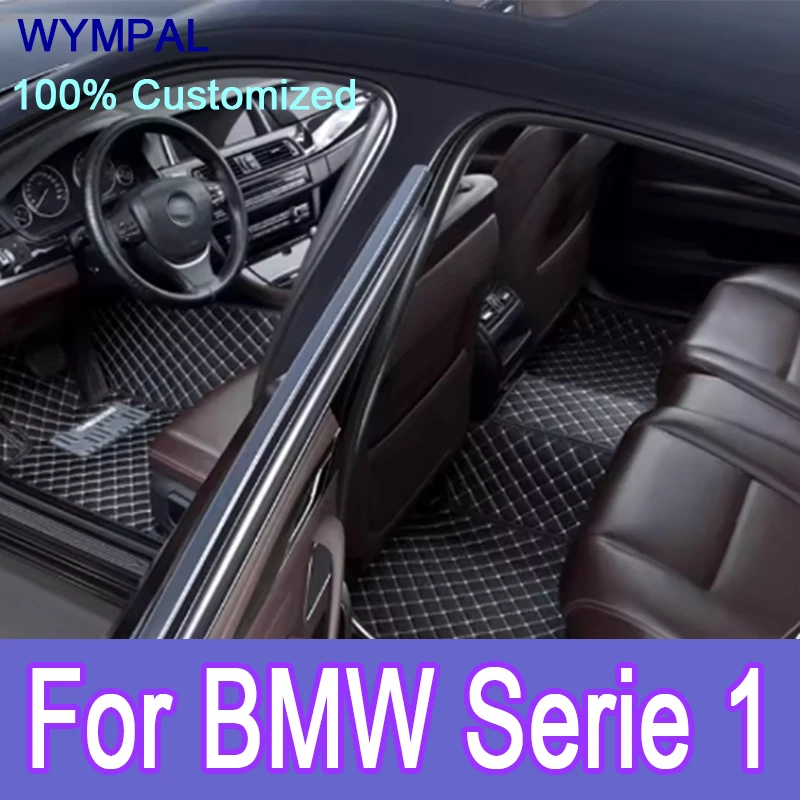 

Luxury Custom Automotive Car Floor Mats For BMW Serie 1 E87 2007 2008-2010 Auto Luxury Leather Men Women Car Mats Full Cover