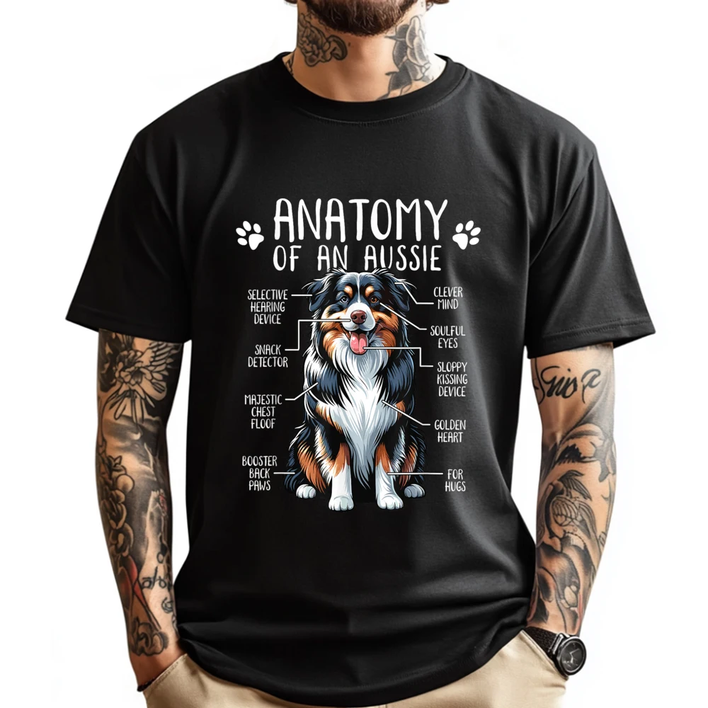 

Funny Anatomy Australian Shepherd Dog Lover Aussie Owner Designer Clothes Men Free Shipping Clothes