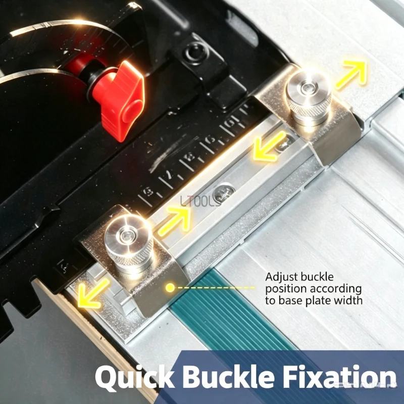 Circular Saw Conversion Base Plate Portable Cutting Accessory Convert Circular Saw To Track Saw Woodworking Cutting Guide Base