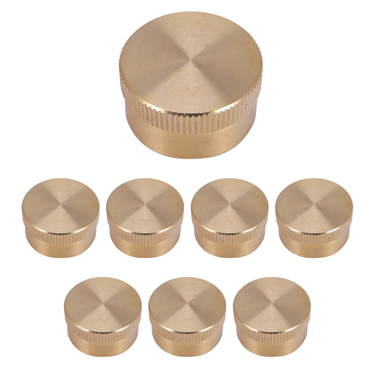 8PCS Solid Brass Propane Bottle Caps Suitable for All 1LB Gas Refill Tank Cylinder Sealed Protect Cap for Outdoor Stove
