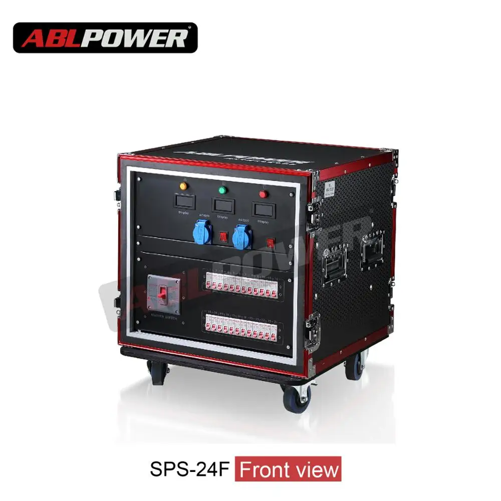 New Style Waterproof Stage Power Distribution Distro Box Equipment Box Light Power Control 380v CAMLOCK 24 Channels