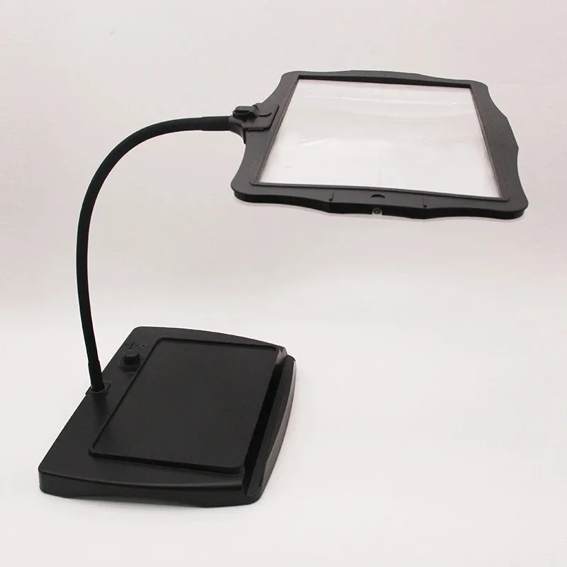 

3X Desktop Magnifier Detachable Stand Table Magnifying Glass with LED Lights Ideal for Reading Crafting Helping Hands Loupe