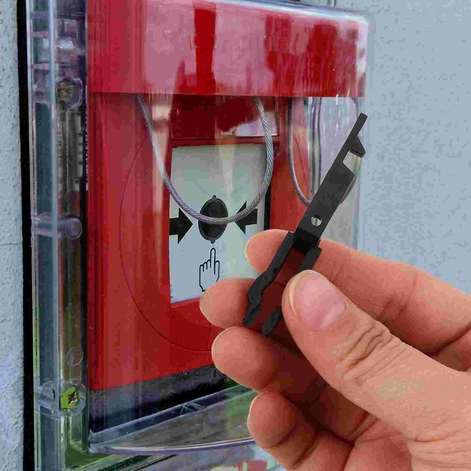 10-teiliges Fire Reset Key Break Glass Plastic Call Point Kits Suite Keys für Points Switch