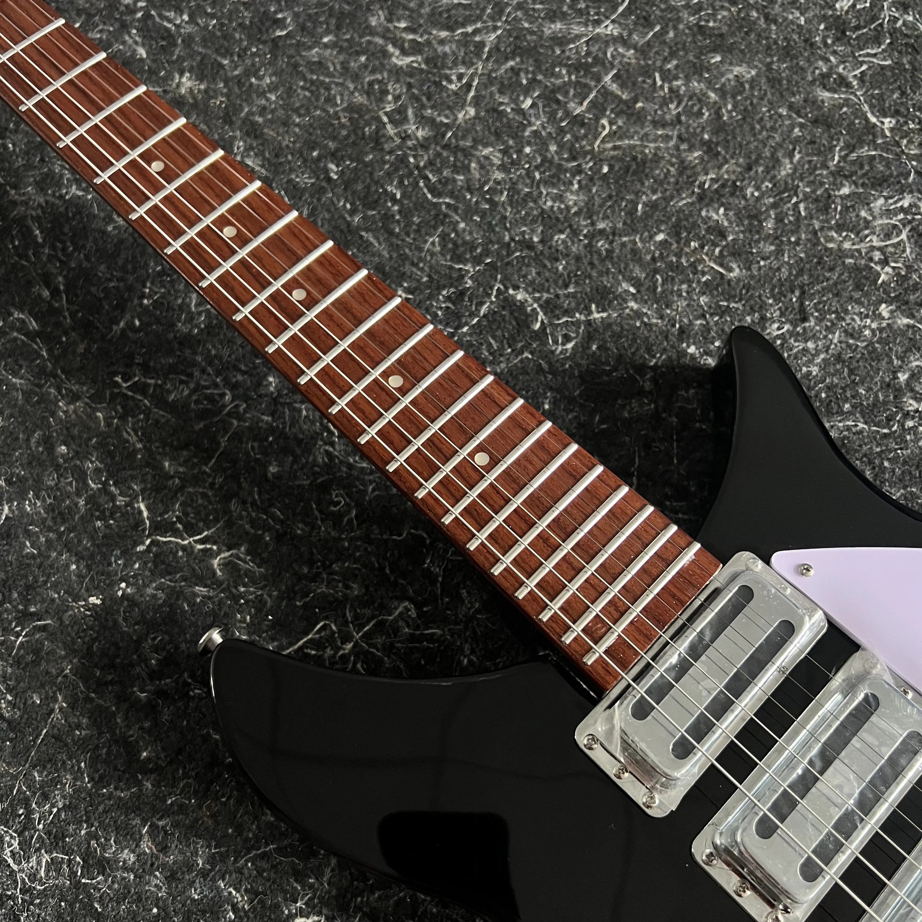 جيتار كهربائي صغير بعصا التحكم KGD، أسود 325، التقاطات H-H-H، مستودع محلي، جيتار كهربائي صوتي، شحن مجاني #5