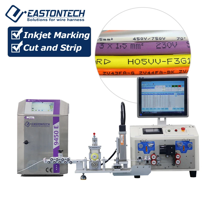 EW-3010+S Automatic Cable Stripping Cutting Machine Wire Stripping Machine With Intelligent Software Process Control System