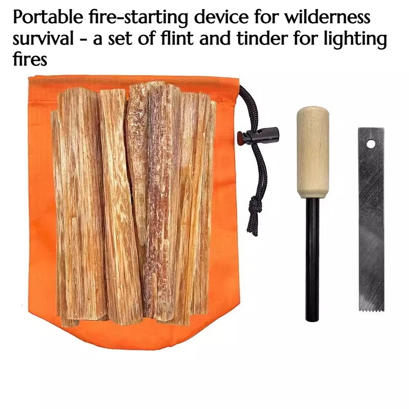 

Outdoor Fire Starter and Igniter Set for Lighting Pine Lighting Rods Portable Survival Firemaking Equipment for The Outdoors