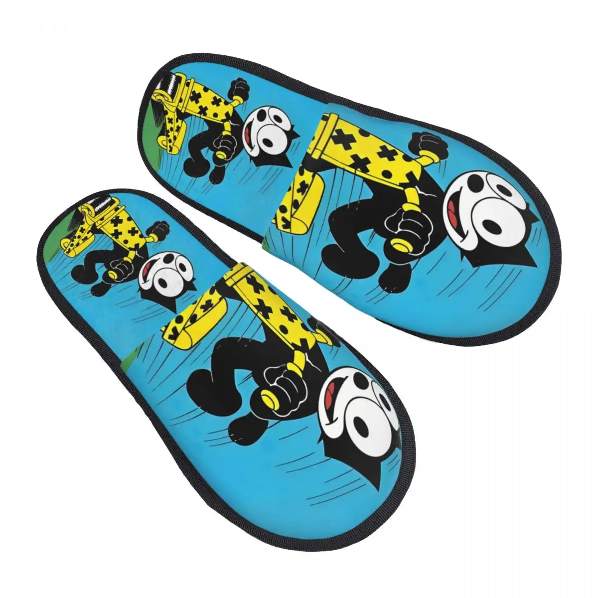 

Верховая езда на скутере, Felix The Cat House, женские уютные тапочки из пены с эффектом памяти, забавные мультяшные аниме, милые тапочки без шнуровки для спальни