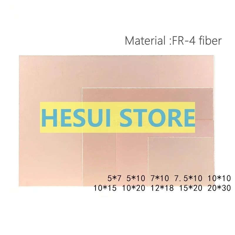 PCB circuit board double sided glass fiber copper clad board 5/7/10*10/15 15*20 20*30 universal test board