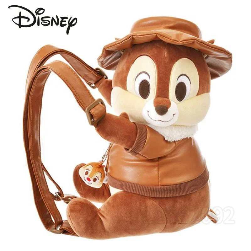 Disney Original Chichititi New Stuffed Plush Backpack Cartoon Fashion Kids Plush Backpack Plush Doll Messenger Bag Kids Gifts