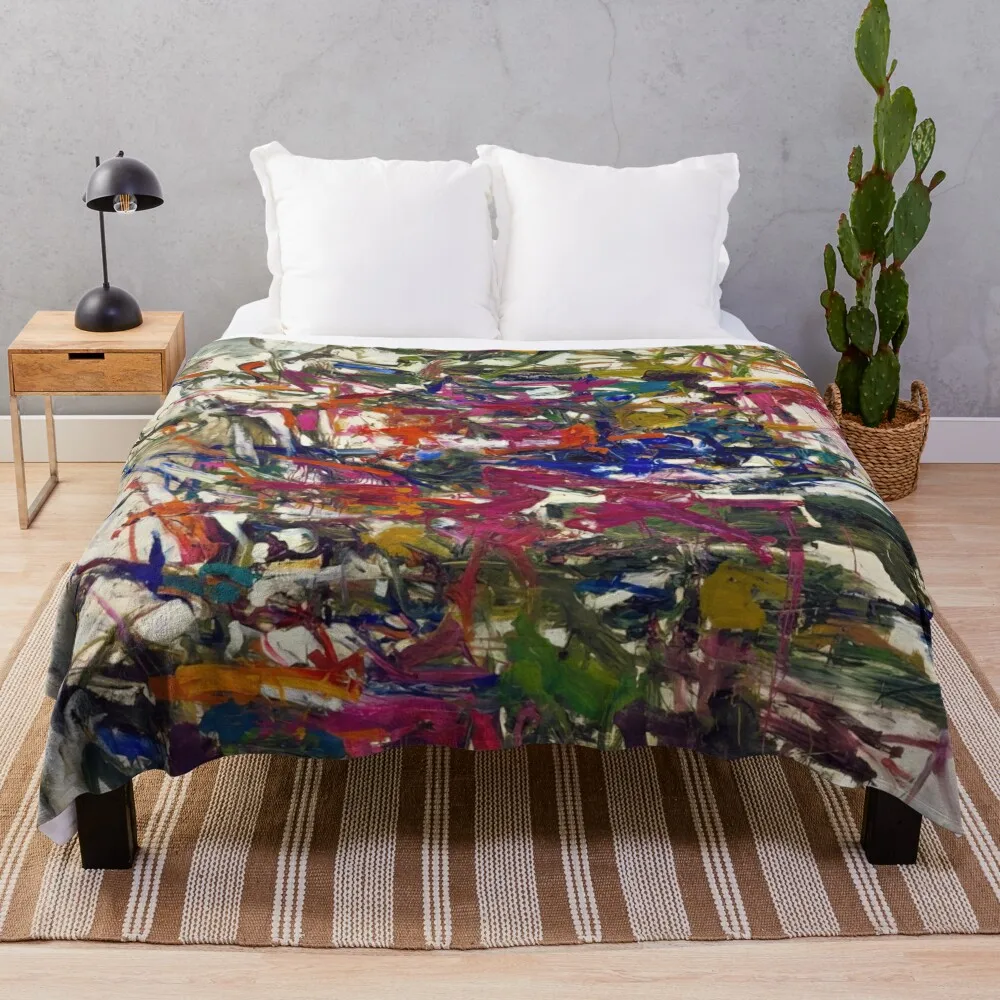 Joan Mitchell Throw Blanket Winter beds Decorative Sofas Blankets