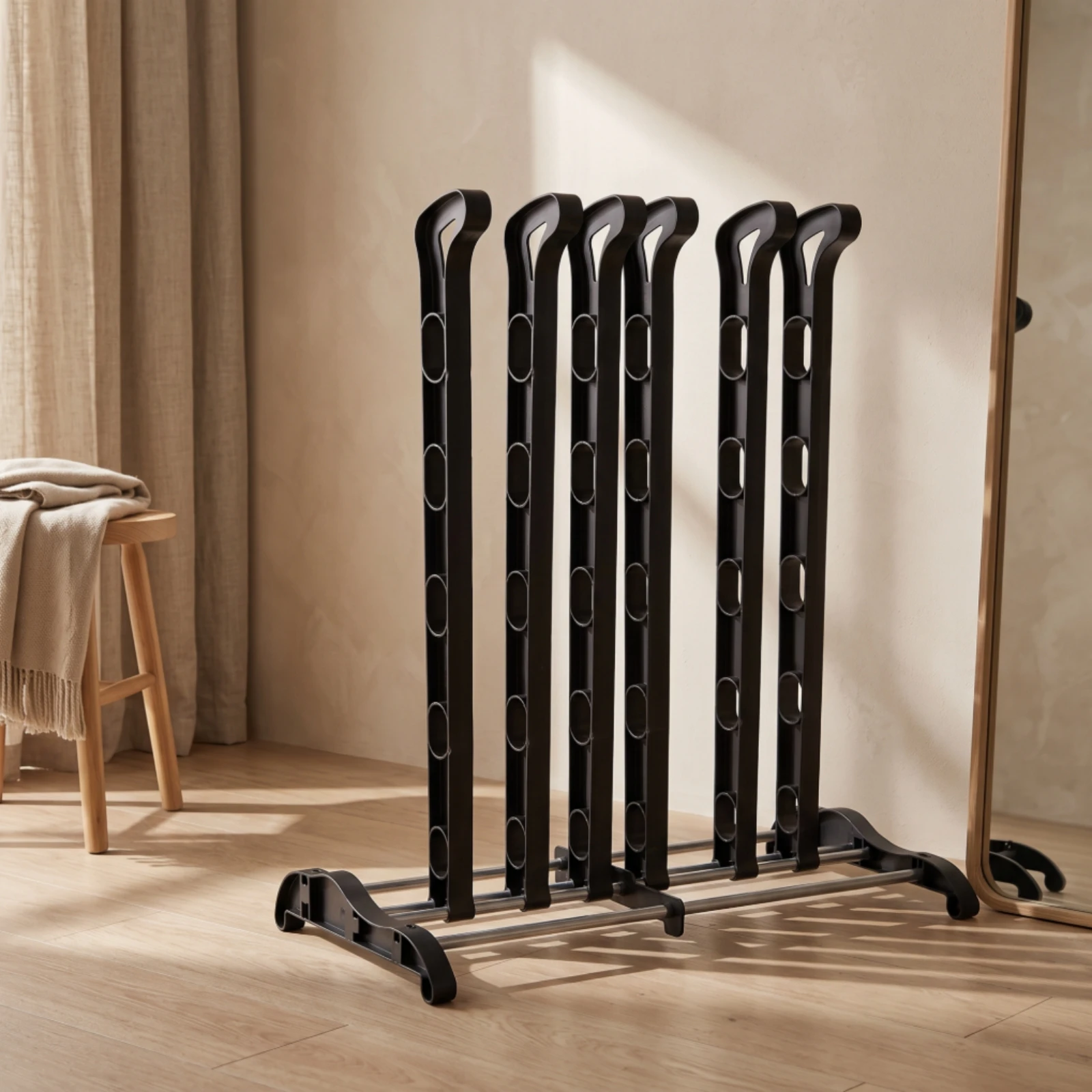 Boot Storage Rack Adjustable Free Standing Boot Rack Space-Saving Easy Assembly for Entryway, Closet