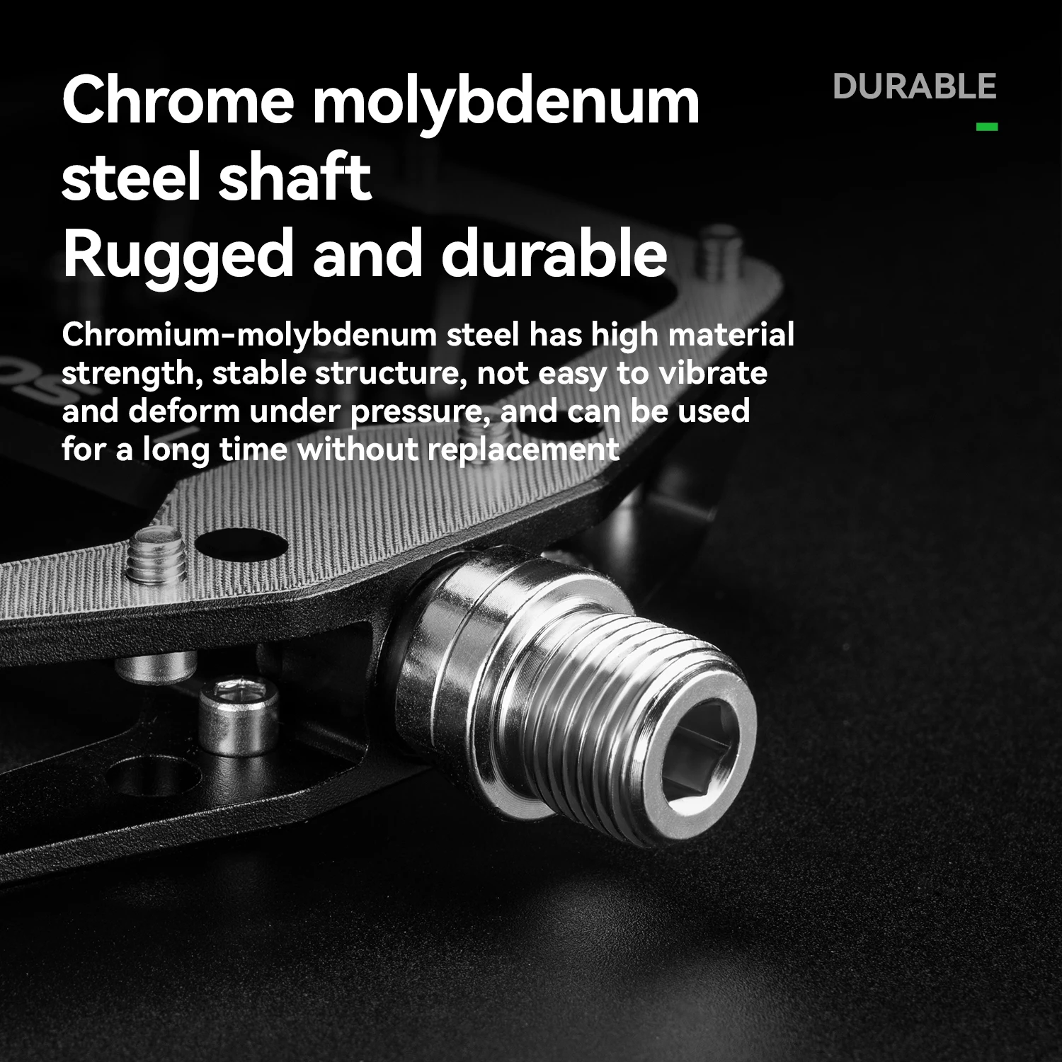 Aluminum Bike Pedals with Sealed Bearings - Lightweight Non-Slip Pair
