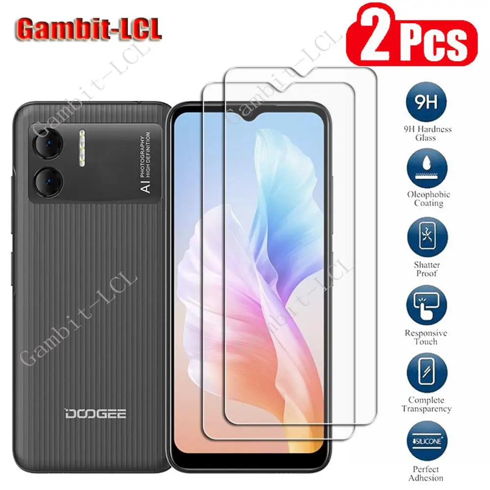 2PCS Original Protection Tempered Glass For Doogee X98 Pro 6.52" DoogeeX98Pro X98Pro Screen Protective Protector Cover Film