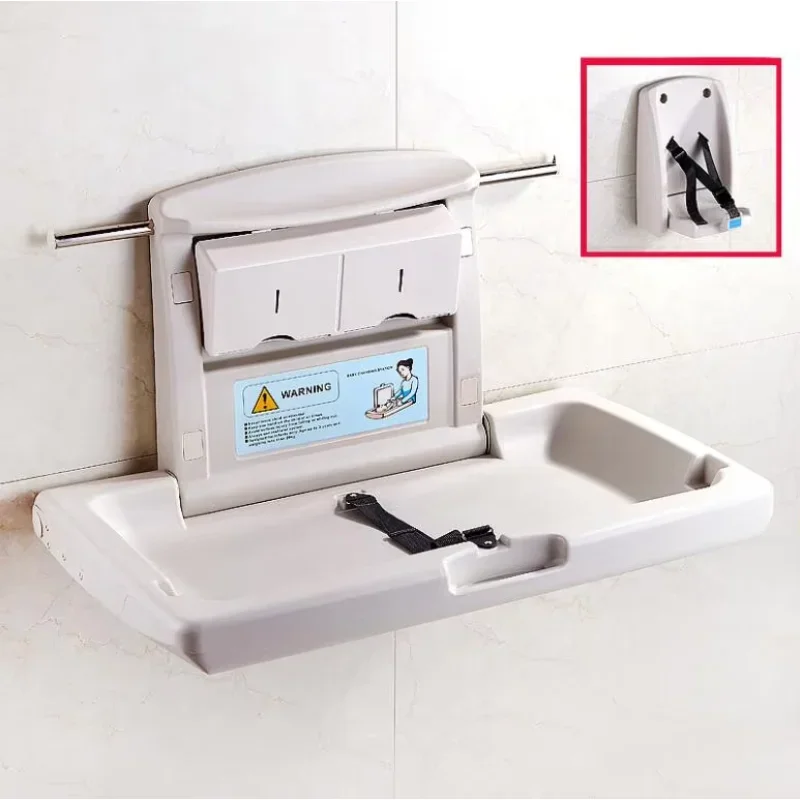 Baby changer diaper table foldable Baby changing station  wall mounted HDPE baby changing station table