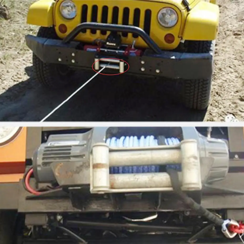 ATV UTV Universal Roller Fairlead Metal Wire Rope Winch Roller Guide for Offroad Winching Equipment