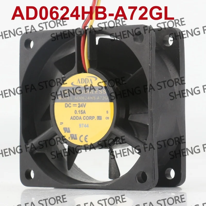 AD0624HB-A72GL ADDA 5V 12V 48V DC24V 0.15A AC EC 6025 60X60X25MM 6CM Three-wire device Axial flow low noise inverter cooling fan