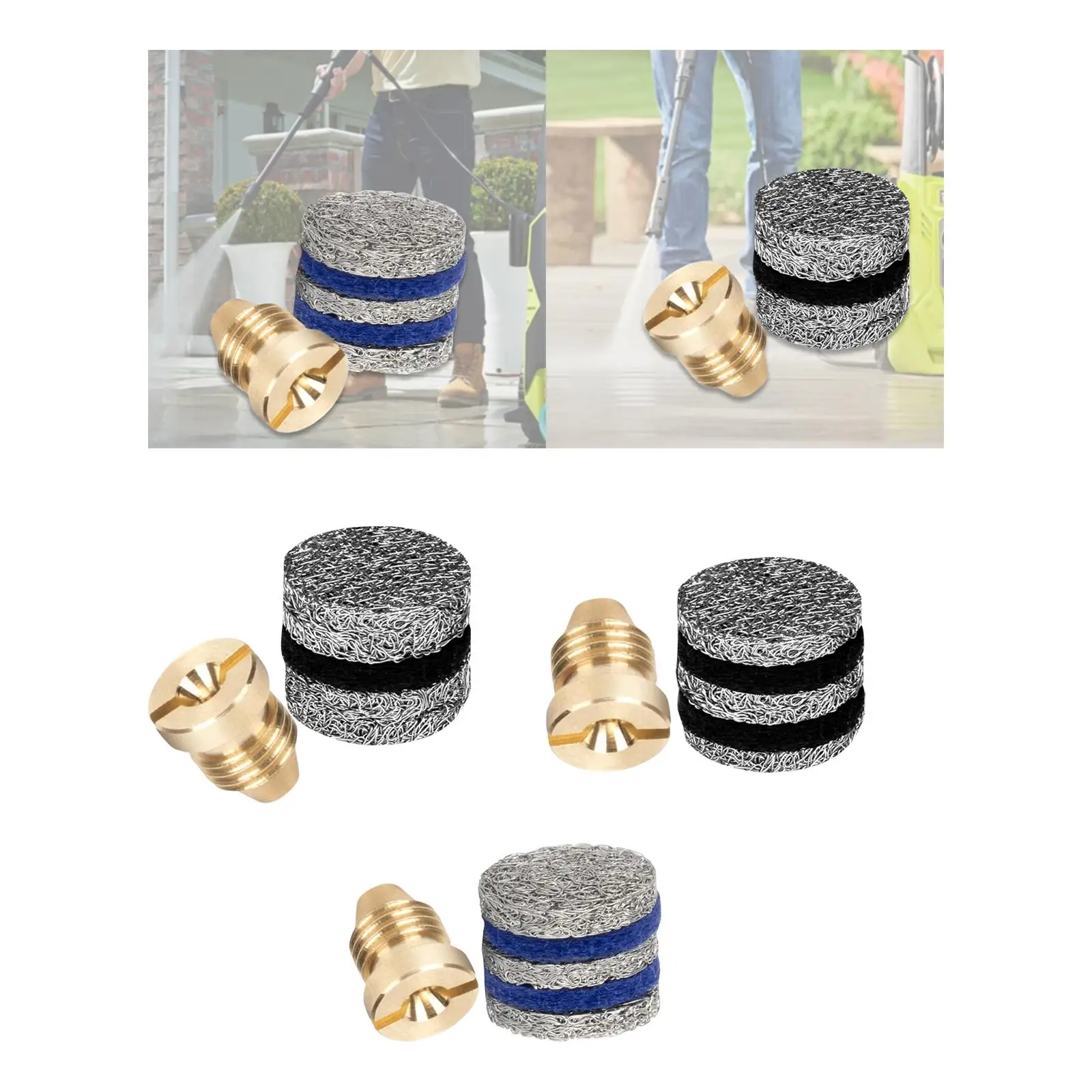 Durable Copper Mesh Gauze Foam Generator Filter Easy Replace Nozzle Insert for Car Foam Sprayer