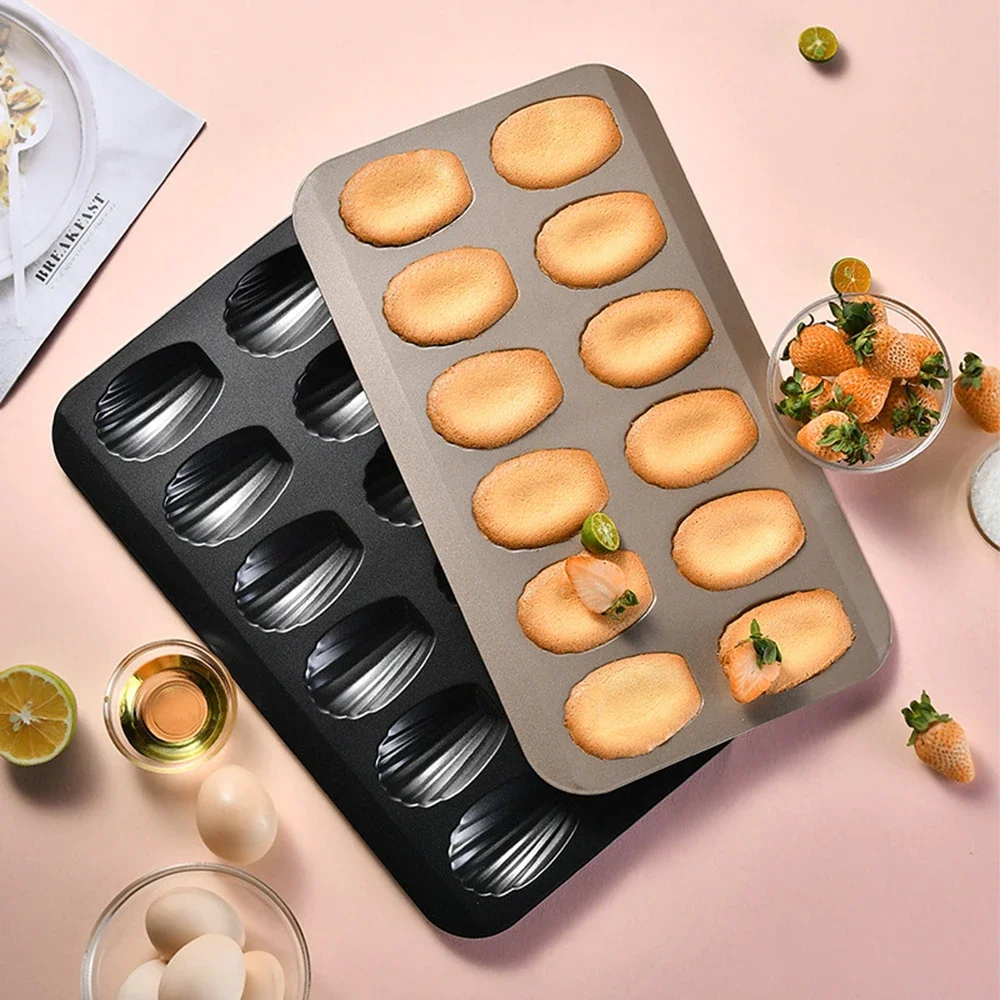 1Pc Mini Cake Pan Madeleine Tray/Tin/Mold Madeleine Nonstic Cookie Pans Baking Tray Mini Cake Mold/Mould Tin Metal Biscuit Pan