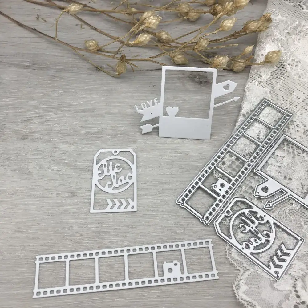 1 قطعة قوالب القطع المعدنية قطع يموت قالب بطاقة الصورة الديكور قصاصات ورقية الحرفية شفرة لكمة الإستنسل يموت #2