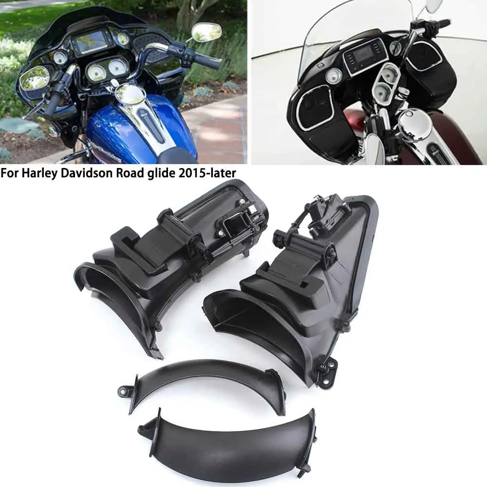 

Inner Fairing Air Duct Fairings Motorcycle Accessories ABS Plastic Black For Harley Davidson Road glide 2015-later Motorcycles