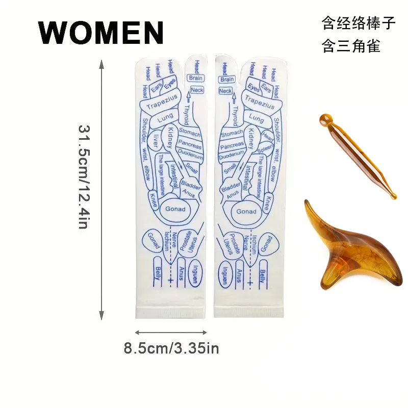 Warp socks English acupoint socks Meridian socks Chinese heritage massage