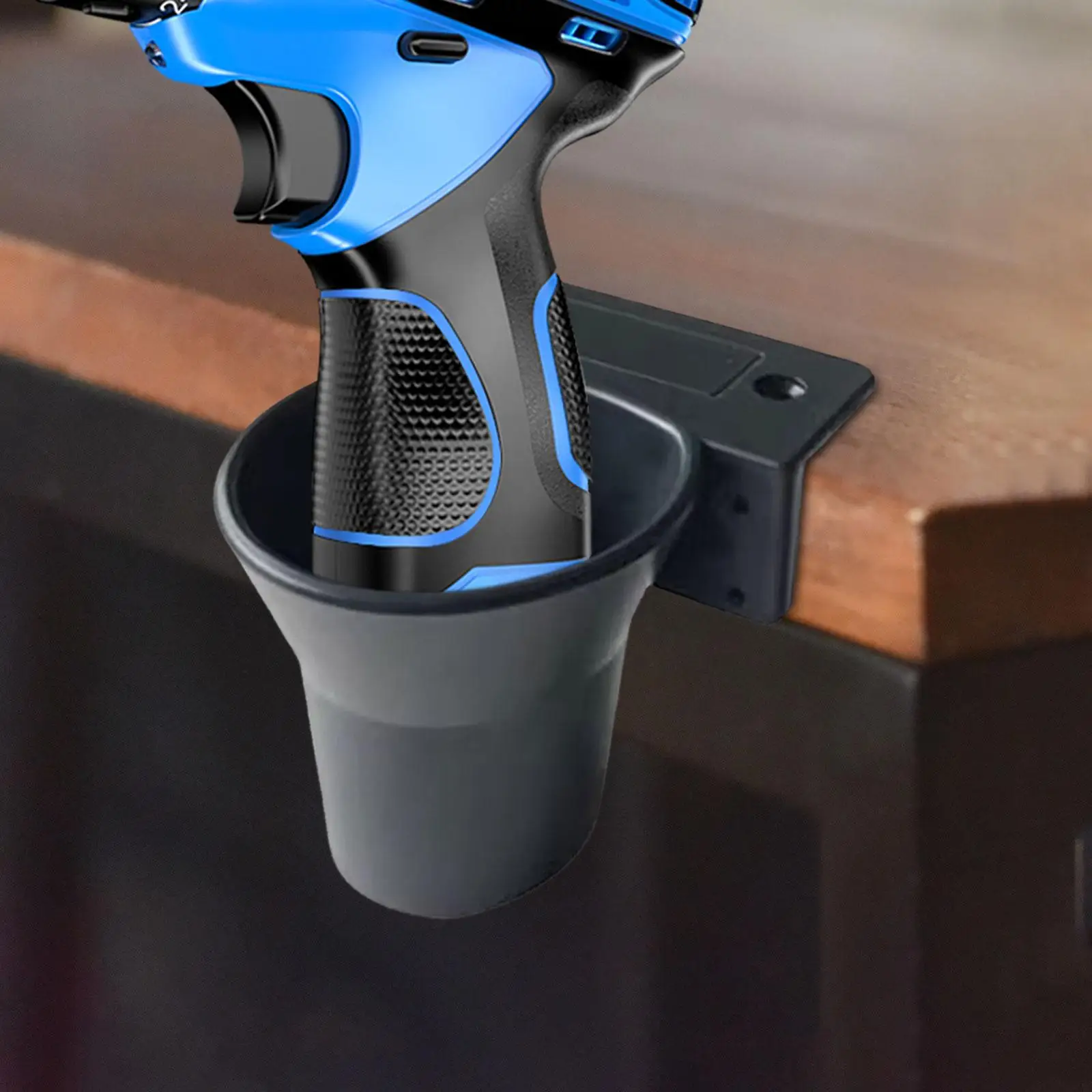 Drill Bit Holder Storage Cup Portable Organizer Rack for Garage Workshop