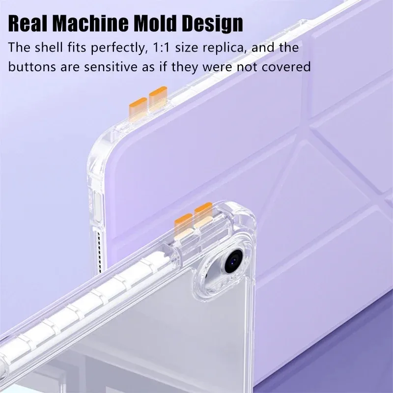 حافظة Y-Fold أكريليك عالية الدقة لجهاز iPad A16 Pro الجديد 6th M5 2025 Mini 7 Air 13 11 M3 M2 M4 12.9 "9 8 7 6 5 4 10 11th Generation Funda